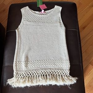 Lilly Pulitzer NWT Gold Limon Sweater Top XS